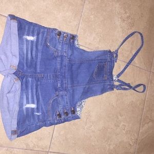 Overall Shorts
